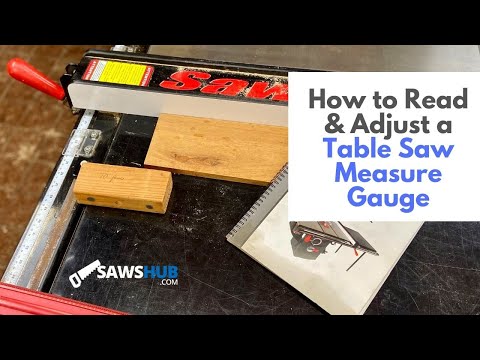 How to Read a SawStop Table Saw Measure Gauge