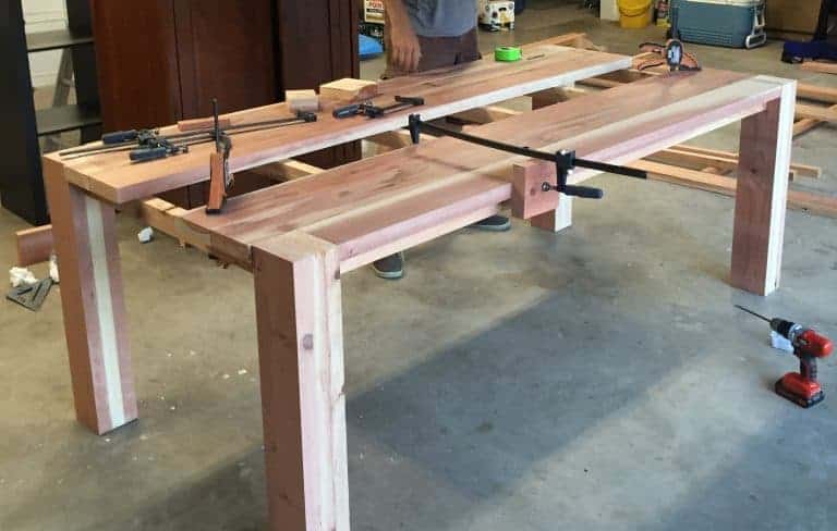 How To Build a DIY Farmhouse Dining Room Table | SawsHub