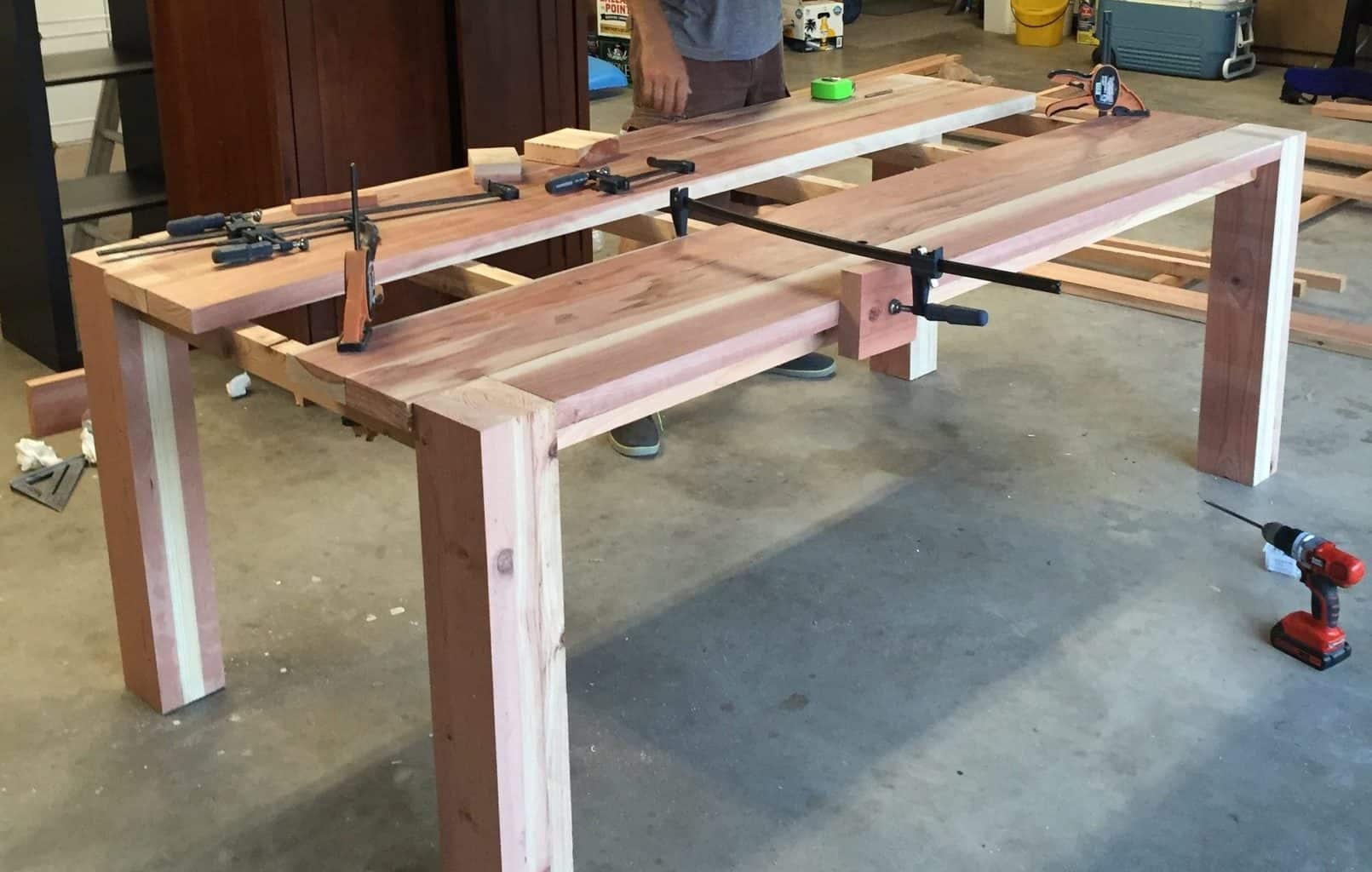 How To Build a DIY Farmhouse Dining Room Table SawsHub