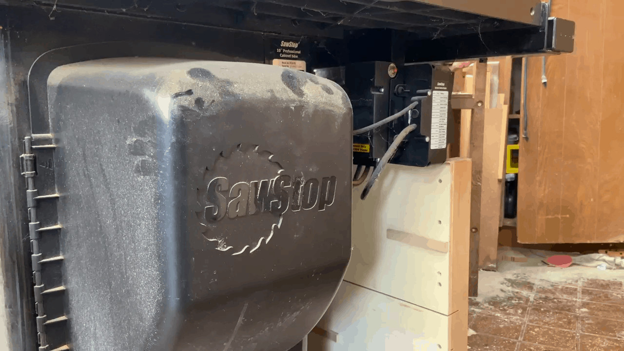 SawStop table saw motor
