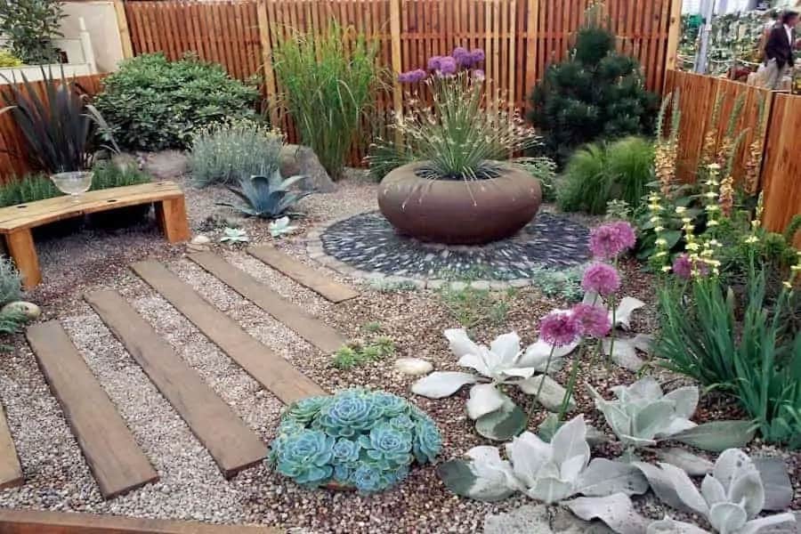 Sitting Area With a Bench