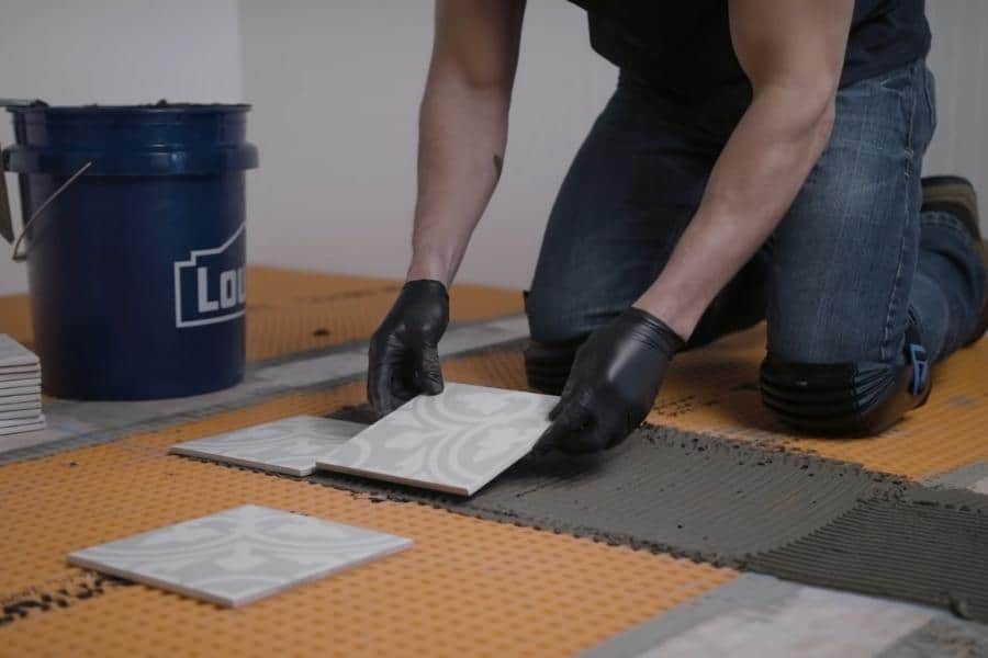 An image of a tile flooring