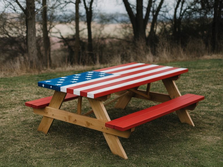 20 Woodworking Projects With Dramatic Red White and Blue - post thumbnail